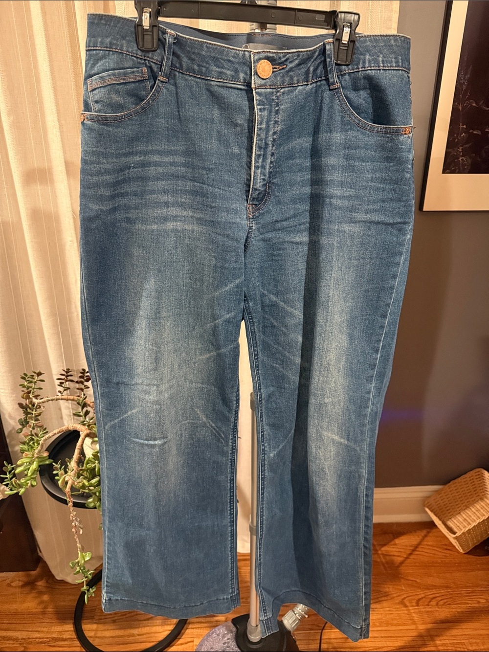 Wit & Wisdom Blue Wide Leg Jeans